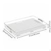 Rectangular Tea Serving Board Easy to Clean Drainage Design Tableware Xl Black