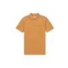 Solid Color Casual Short Sleeve Polo Shirt Men Tops Wheat A6QQ1-P47