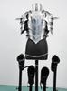 Women's 18 Gauge Steel Cuirass Armor with Gorget & Pauldrons Medieval Costume Set