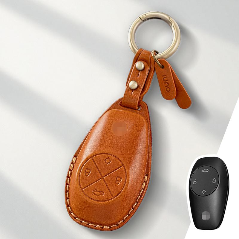 Genuine Leather Protector for Leapmotor T03 S01 C11 C01 Key Case Cover Fob