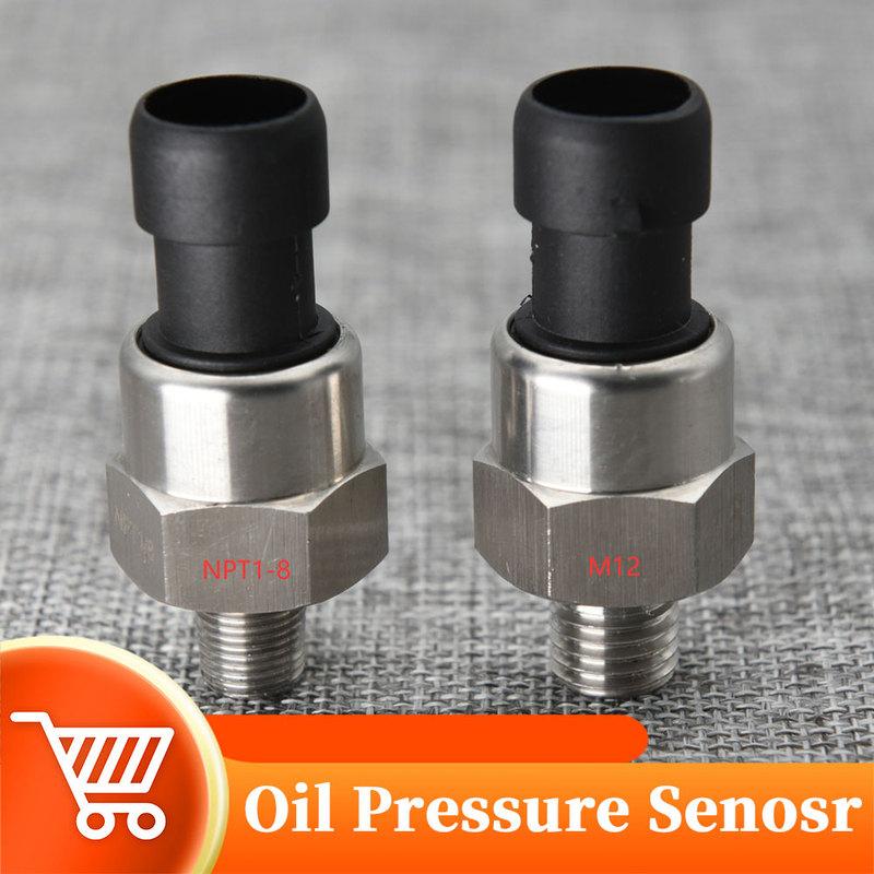 12/24V Universal Oil Pressure Sensor Fuel Pressure Sensor For Truck Car 1/8NPT 1/4NPT M12 M14 M16 M18 NPT 1-8