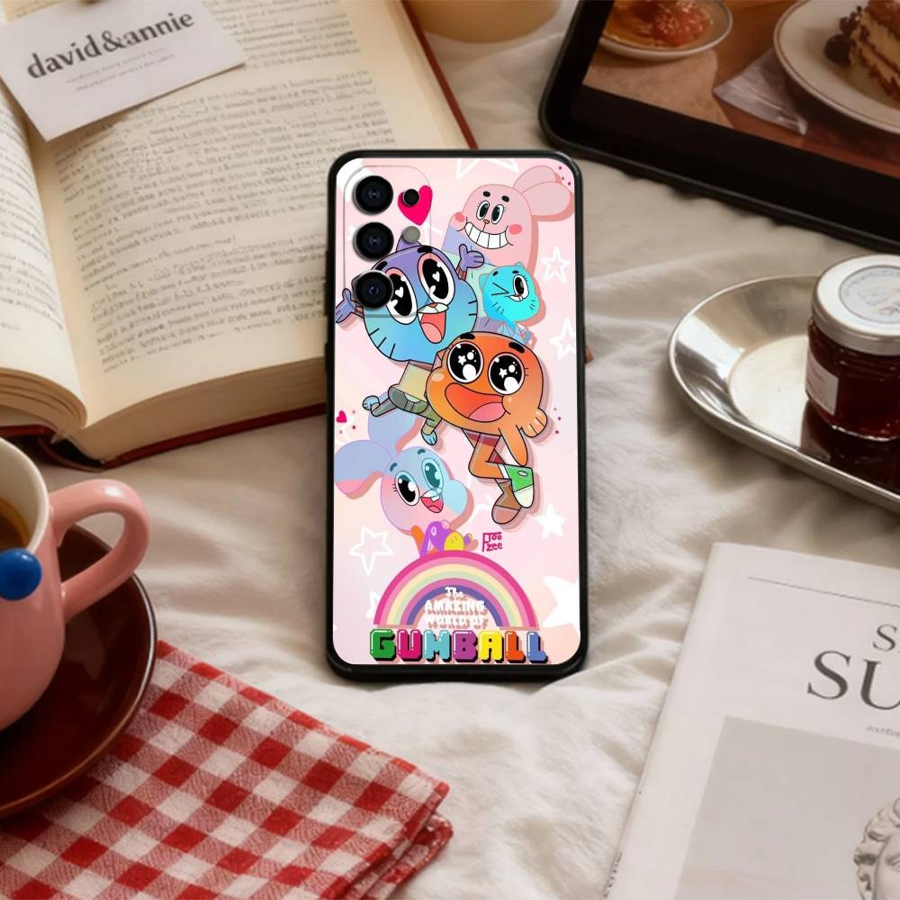 The Amazing W-World of Gumball   Phone Case For Samsung S 25,24,23,22,30,21,10,9,Ultra,Plus,Lite,FE,4,5 G Soft Black Case