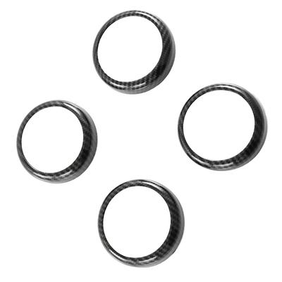 4Pcs Carbon Fiber Car Door Audio Speaker Cover Trim For BYD Atto 3 Yuan Plus   2024 Interior Moulding Accessories
