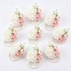 Cross-Border Milk Tea Rose Beaded Wrist Corsage Wedding Groomsman Brooch