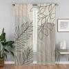 Concise Style Plants Blackout Curtain for Room 2 Panel Modern Living Room Curtains Tulle for Bedroom Shades Partition Kitchen