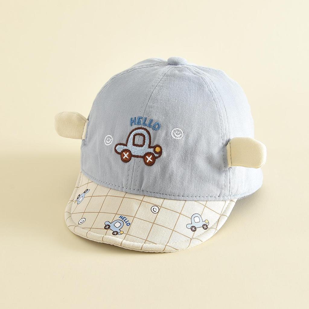 Children's 3D Cute Car Cotton Baseball Cap - Breathable Outdoor Sun Hat