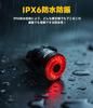 UT100 Bicycle Tail Light with Brake Light Road Bike Rear Light IPX6 5 Lighting Battery Level Easy Aluminum Alloy Day and Night Auxiliary Light On/Off,