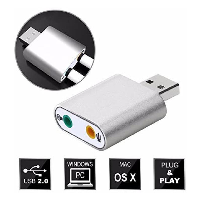Aluminium Alloy Sound Card Lightweight for WINXP/7/8 External Sound Card Aluminium Alloy Sound Card Lightweight for WINXP/7/8 External Sound Card