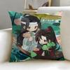 Classic Donghua Mo Dao Zu Shi Cushion Cover Soft & Easy-Wash Pillow Case – Versatile for Couch, Bed, Travel and Office
