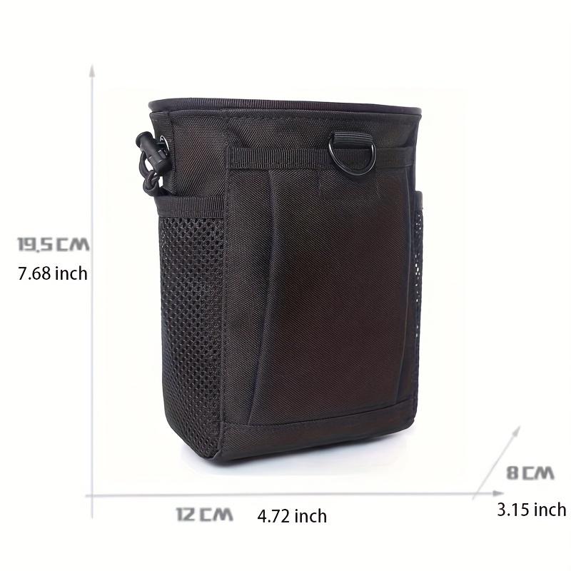 Taktische Tasche Outdoor Camping Zubehörtasche, Oxford-Gewebe, MOLLE-kompatibel, mit Kordelzugverschluss, Karabinerclip für Outdoor-Camping