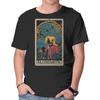 Unisex Crew Neck T-Shirt Alchemists Tarot Card Graphic Short Sleeve Casual Tee