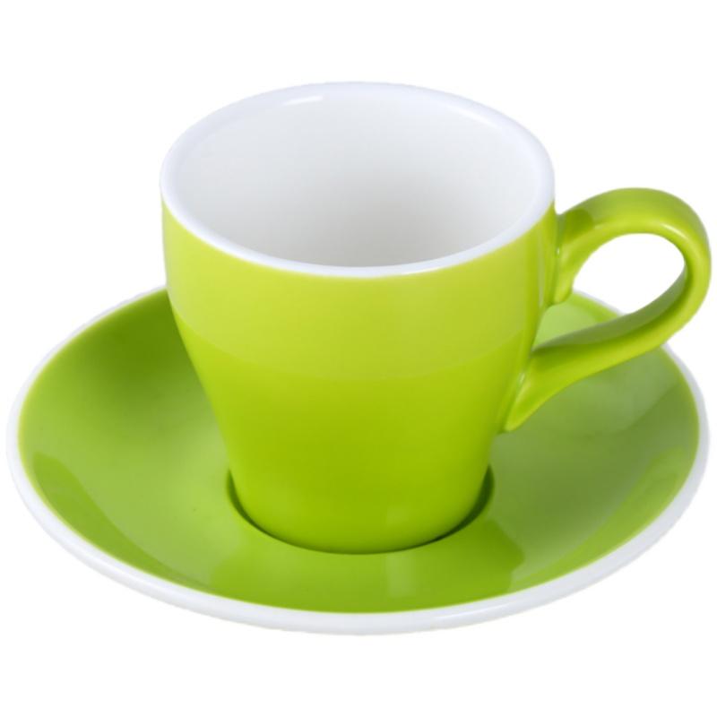 180ml keramický hrnek s hrnkem a podšálkem v jednom, sada amerických elegantních šálků a podšálků na latte, jednoduchá sada na pití do domácnosti a kanceláře