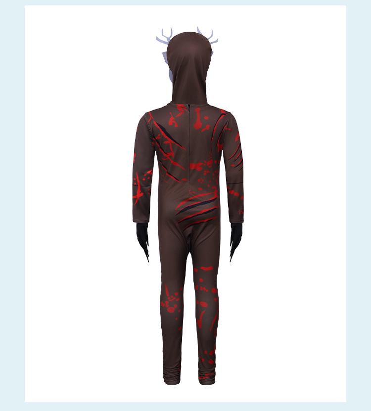50,000 Halloween Forest Cosplay Costume: Horror Game Owl Deer Design for Kids & Adults.