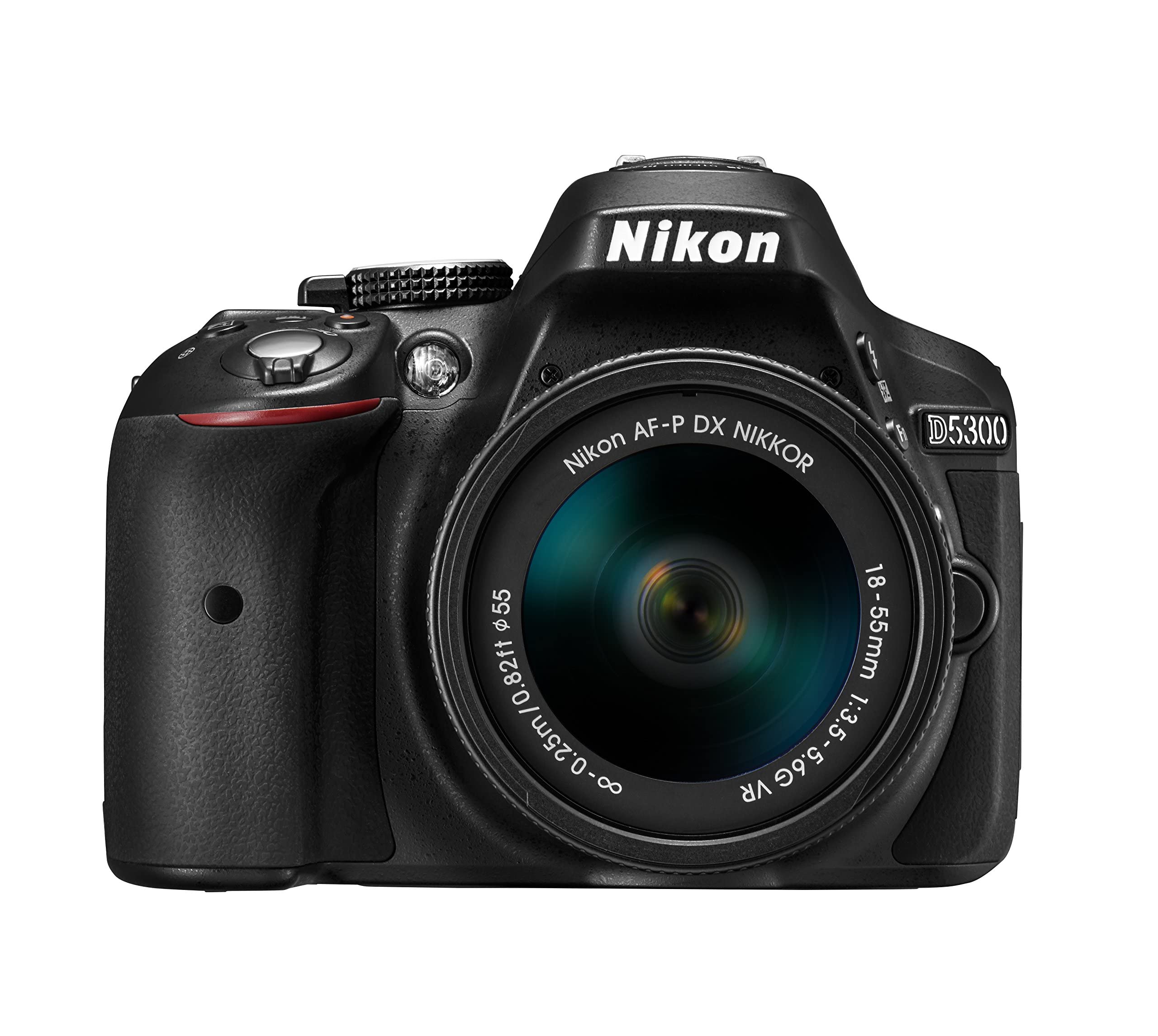 

Цифрова дзеркальна фотокамера Nikon D5300 з об єктивом VR Чорна [Відновлена] AF-P 18-55 Комплект, (D5300LKP18-55) чорний