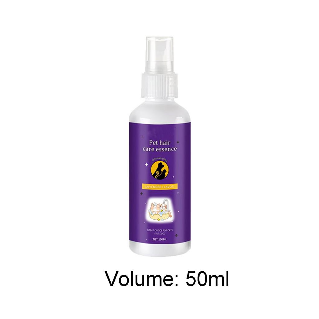 Spray Lisciante e Detergente per Animali Domestici a Base Vegetale - Spray Naturale per la Toelettatura e il Districamento per Cani e Gatti con Pelo Morbido e Liscio