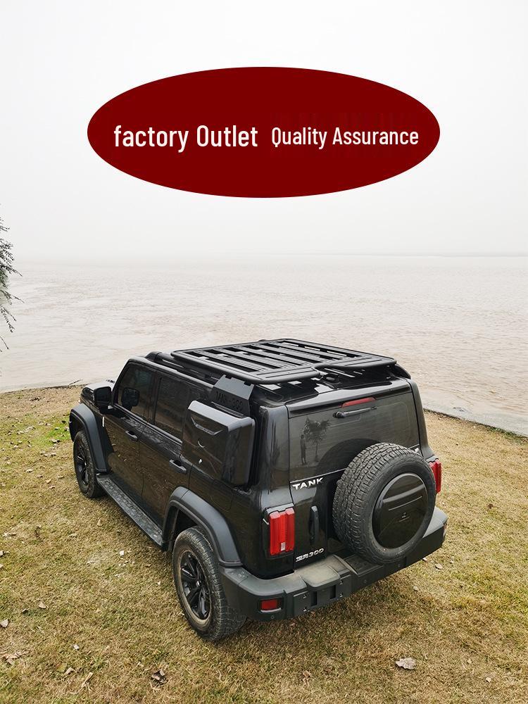 Tank 300 Roof Rack Extension Platform with Folding Side Ladder for Luggage and Backpack