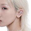 Sparkling Star and Moon Earring Fashionable Ear Needle Wrap Crawler Hook Earrings Jewelry for Fashionistas