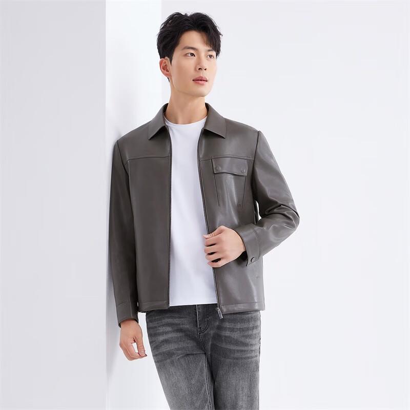 Men's Business Casual PU Leather Jacket