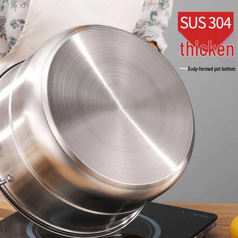 Qiwei 304 Stainless Steel Thickened Household Steamer Pot