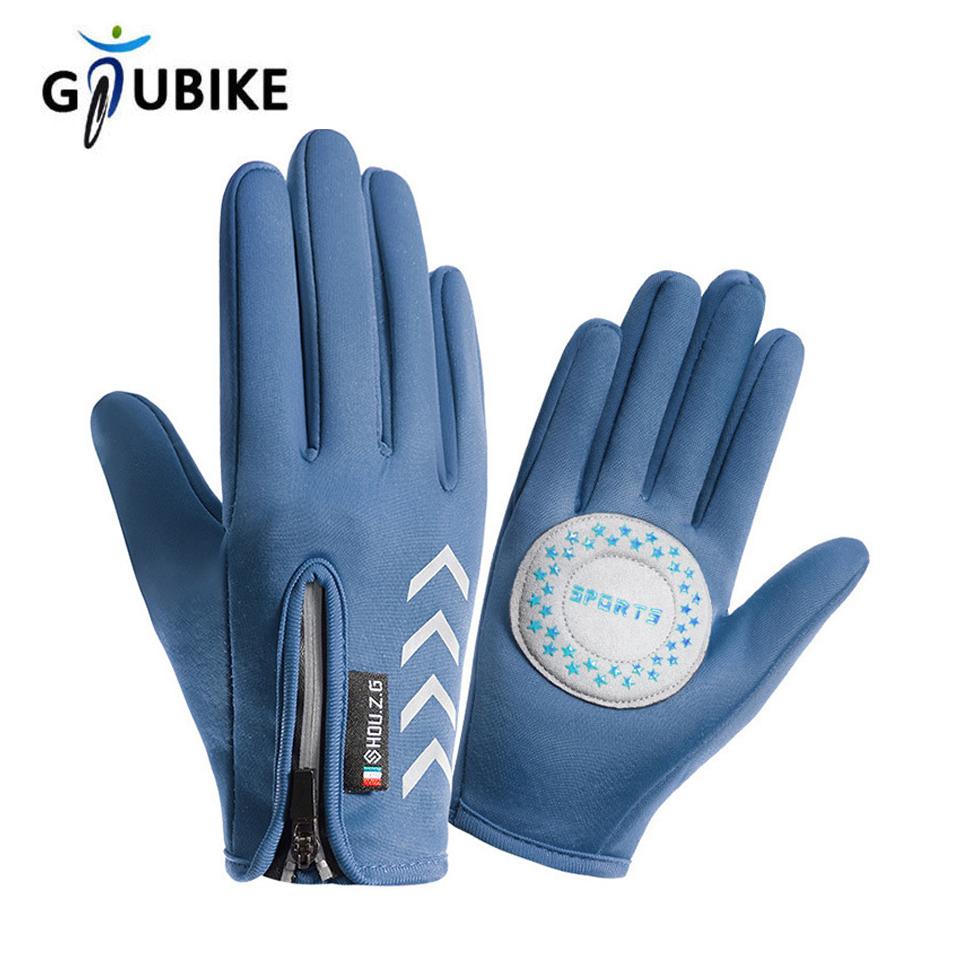 GTUBIKE Children Gloves Warm Cycling Winter Skiing Autumn Kids Reflective Non-Slip Boys Girls Water-Repellent Fleece Gloves