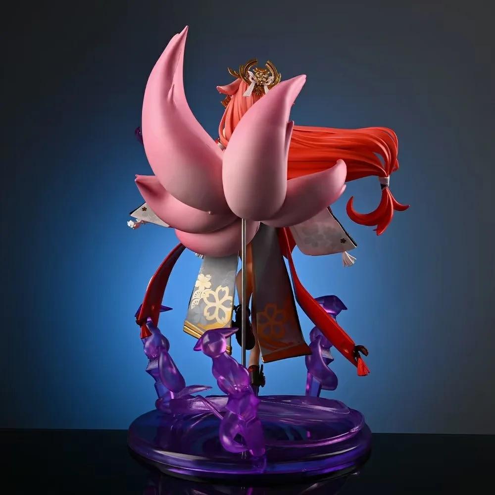 Genshin Impact Yae Miko Figurine: Desktop & Car Decoration Collectible
