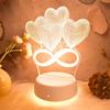 USB 3D Night Light Bedroom Decoration Christmas Decoration Fancy Lighting LED Room Light Gift Light