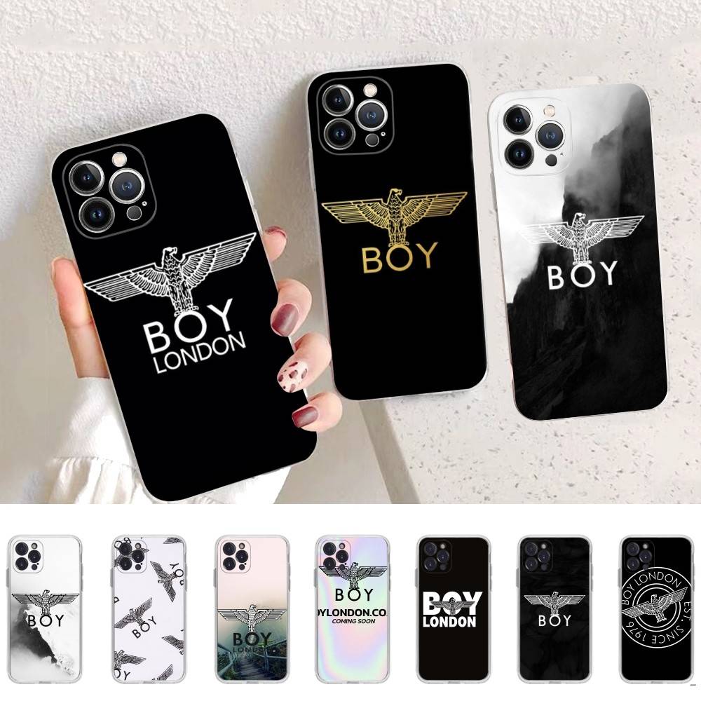 Fashion Brand B-Boy L-London Transparent Soft Phone Case For IPhone 15 12 14 16 17 13 Plus 11 Pro Max 13 Pro