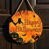 Halloween Wooden Hanging Decor for Front Door Entryway