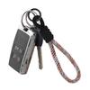 2Pcs Keychain Lanyard Two-Color Design Braided Rope Wrist Strap with Hanging Ring Keys Phone Bag Decor DIY Accessories