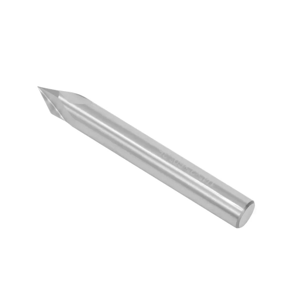 V Bit Engraving Cutter Carbide Cutter Solid Carbide Cutter 60 V Bit Precision Cutting Edge 60-degree V-shaped Edge