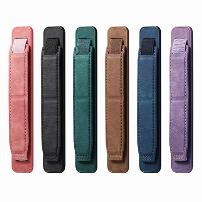 Support de téléphone adhesif en cuir Bracelet Support Universel Support Portable Télescopique Pousser Tirer Support Kickstand pour Téléphone