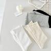 Women Socks with Lace Trim Hollow-Out Mesh Breathable Slouch Summer Spring Socks Solid Color Trendy and Versatile for Ins