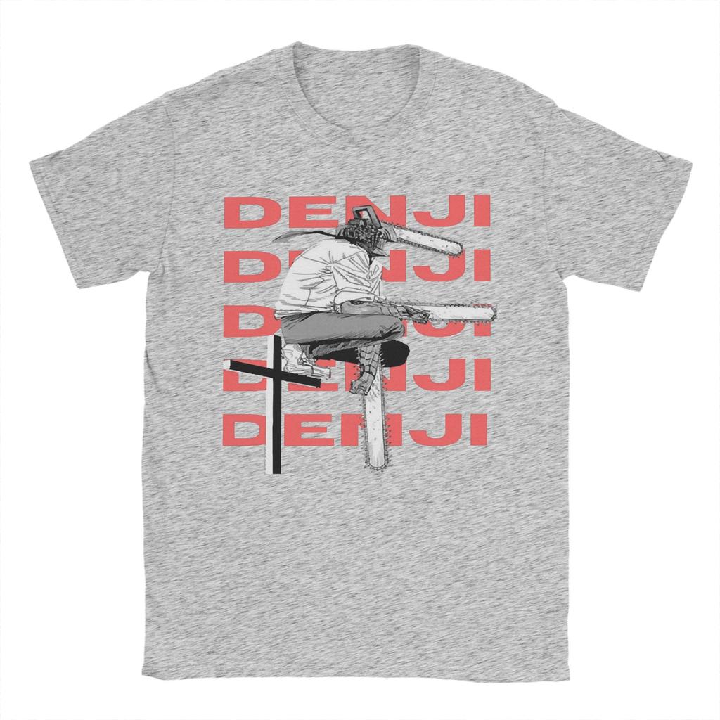 Denji Anime T Shirt for Men Women Cotton Fashion Male TShirts Round Neck Chainsaw Man Tee Shirt Short Sleeve Tops New Arrival