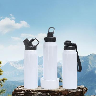 32oz/950ml 304 Stainless Steel Insulated Water Bottle, Double Wall Vacuum Flask with Carry Handle for Outdoor