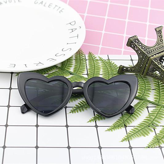 Love Women'S Sunglasses Cute Heart-Shaped Sunglasses Trendy Peach Heart Sunglasses 15983