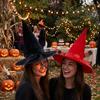with Lace Velvet Dark Witch Hat Wide Brim Pointed Mage Hat Halloween Decor Hat  Masquerades