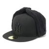 New Era 59FIFTY Καπέλο με Αυτιά Σκύλου 13496361 NER33C0209 MLB New York Yankees NY Μαύρο Μονόχρωμο Αποκλειστικό Καπέλο ONSPOTZ 5950 Unisex Δροσερή Διάταξη Μαλλιών