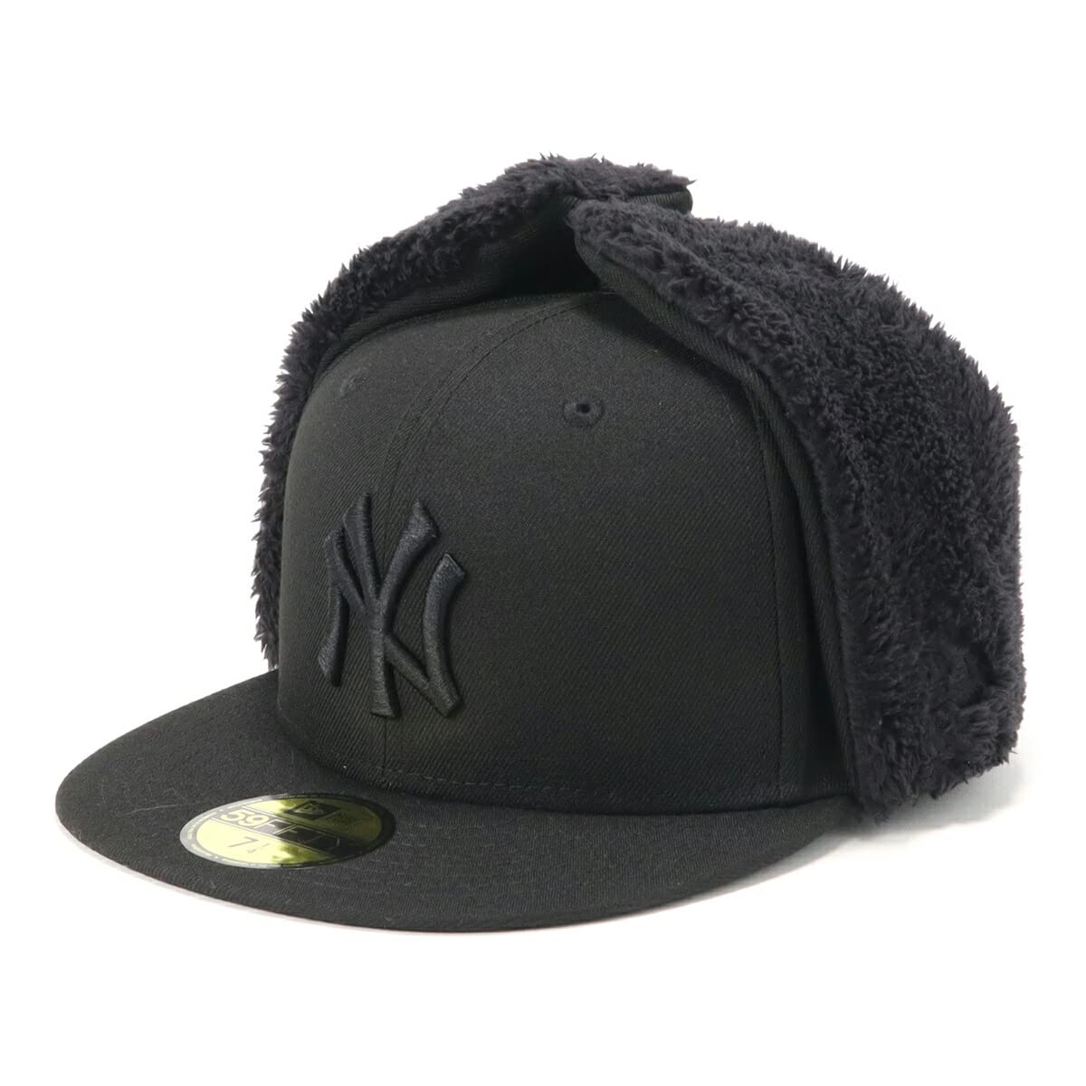 

New Era 59FIFTY Шапка с ушками MLB New York Yankees NY Черный Тональный Цвет Эксклюзив ONSPOTZ и 59FIFTY Шляпа Унисекс Стильные Прически Путешествия Тепло