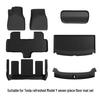Tesla Model Y 2025 Refresh TPE Floor & Trunk Mats with Backrest Pad