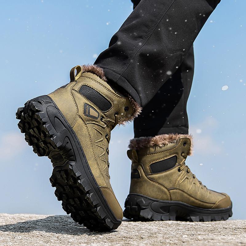 Talla 40- 48 Botas de Nieve de Invierno para Hombre Impermeables para Exteriores Botas de Hombre Estilo Ruso Botines para Hombre Botas de Nieve