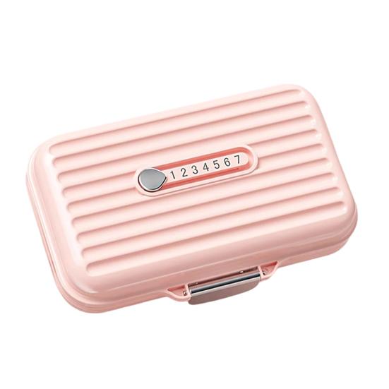 xiaobudian 7 Compartments Pill Box, with Sealing Ring And Lock Buckle, Waterproof Double-Layer Medicine Organizer, for Travel Daily Use