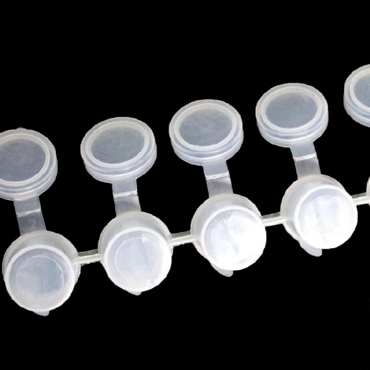 8Pcs Empty Paint Pots Paint Palettes with Lid Small Paint Container Strips for Artists Students Travel and Outdoor Use