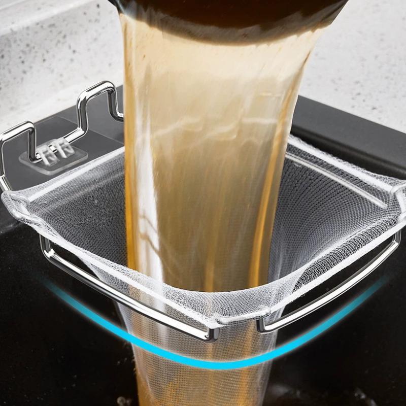 Filtrační rošt do dřezu Nerezová síťka do kuchyňského dřezu Stojan na odpadní síťku Rohový síťový sítko do dřezu