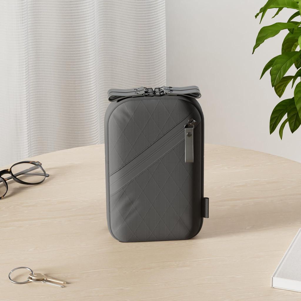 MonoMax Featured Zpac Smartphone Skimming Water Shoulder Belt Security [GRINER] Pouch, Prevention, Repellent, Pouch, Men's Pouch, (Black)