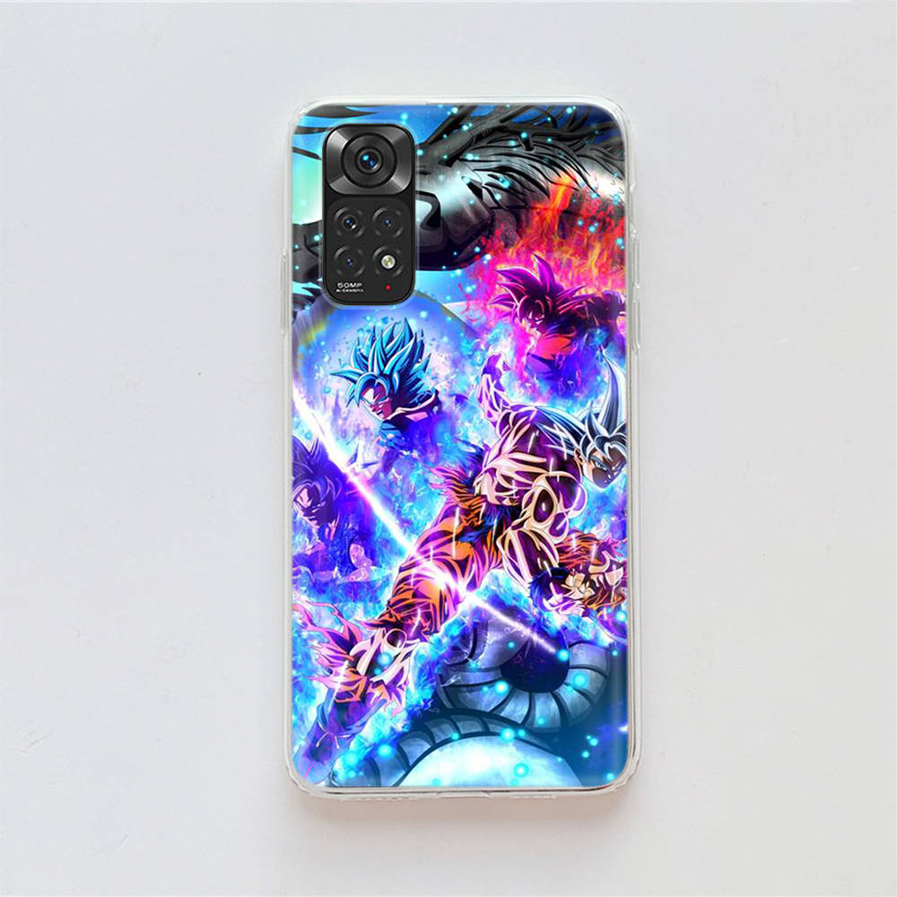 DT36 Dragon Ball Case for Samsung A04 A14 A23 A34 A54 M23 M33 M52 M53 Realme 10 9 C30S C35 C55 VIVO Y02S Y21 Y33S Y51 X80 Pro Clear Cover