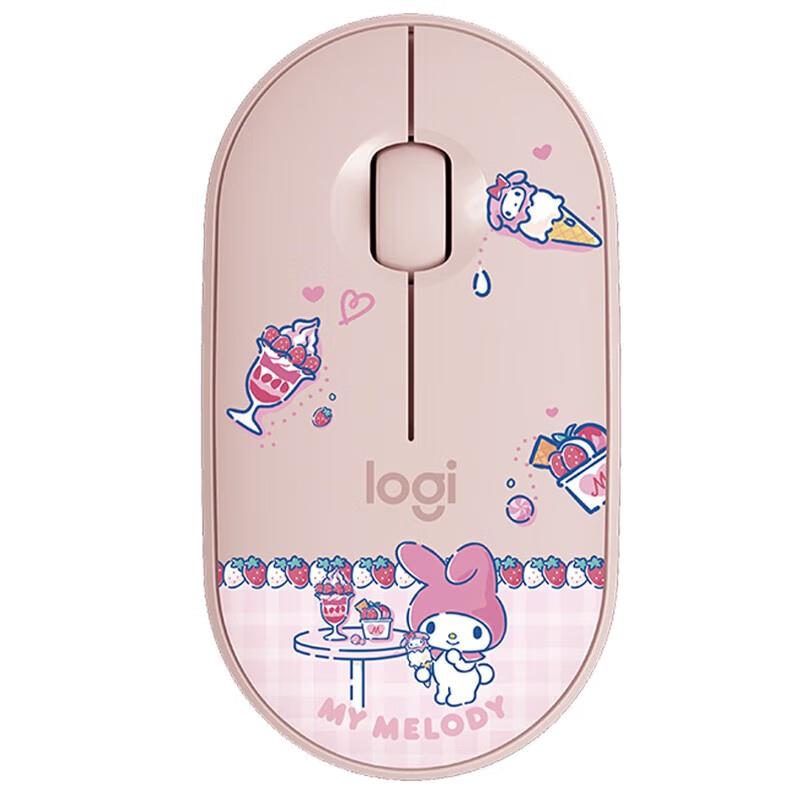 

Logitech Pebble M350 Wireless Dual-Mode Bluetooth Mouse - Sanrio Sweet House My Melody Edition