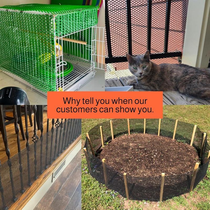 Courtyard Garden Protective Net Polyethylene Material Polyethylene Material Balcony Window Sealing Net Fence Chicken Net