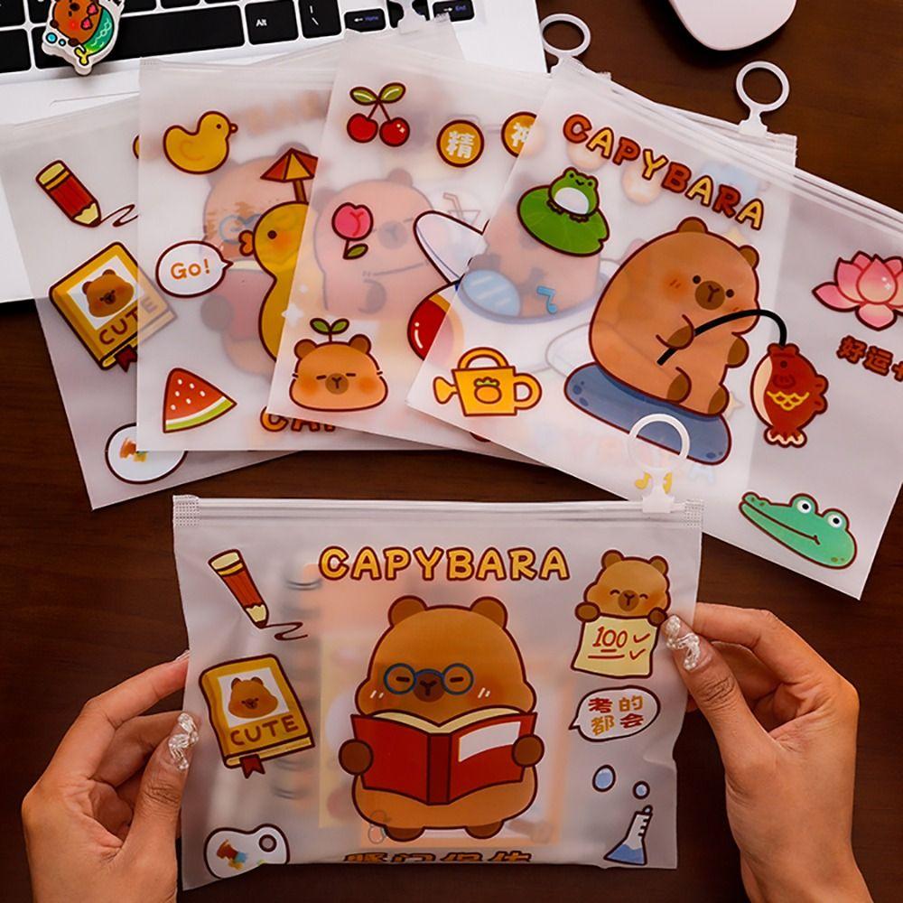 

Папка-файл на молнии Capybara Канцелярская сумка для хранения утолщенная сумка для ручек подарочная