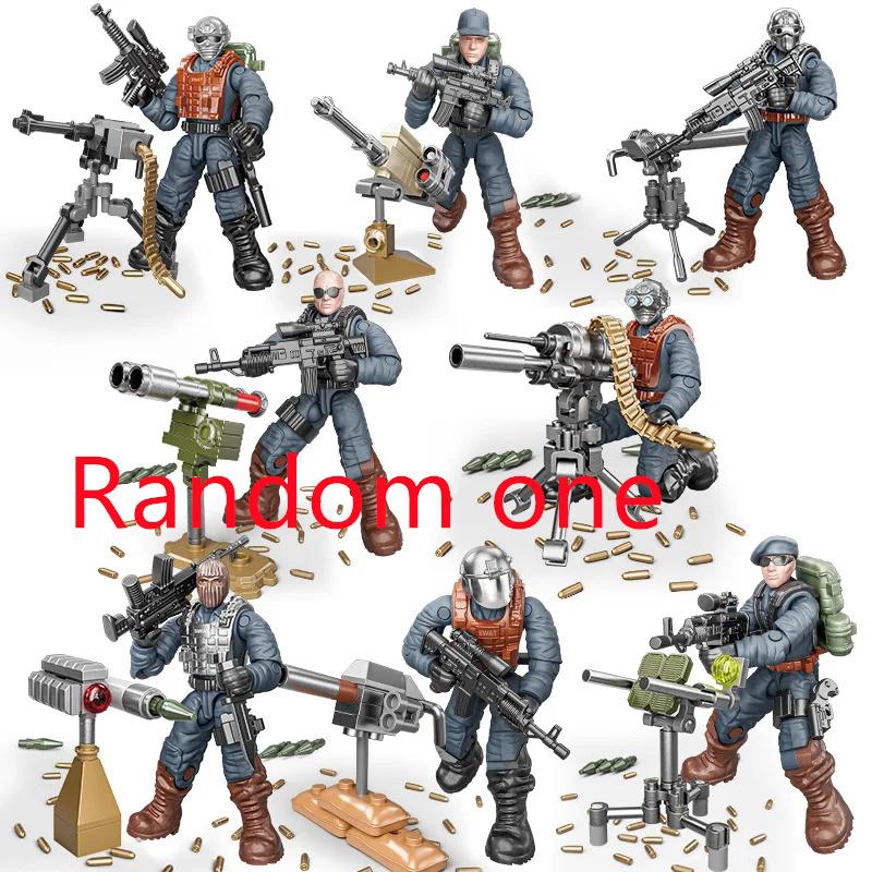 

Сборка небольших моделей людей с подвижными суставами Моделирование человеческих фигур Строительные блоки Солдаты Военное оружие Игрушки with box