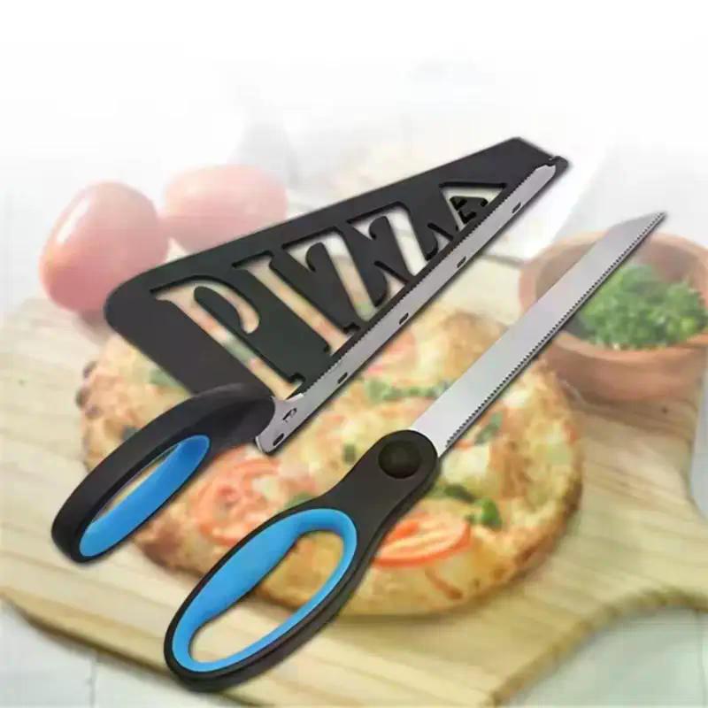 Pizzaschere Messer Pizza Schneidwerkzeug Edelstahl Pizzaschneider Slicer Backwerkzeug Multifunktional mit abnehmbarem Spatel